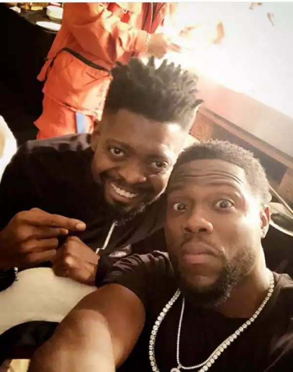 Basketmouth Meets American Comedian, Kevin Hart (Photo)